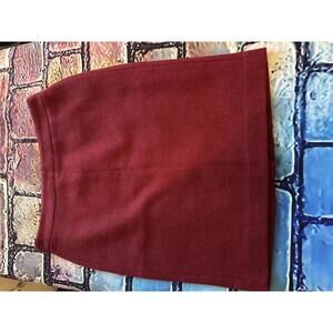 J.Crew Mercantile Women's Burgundy Wool Blend Skirt NWT Sz 4